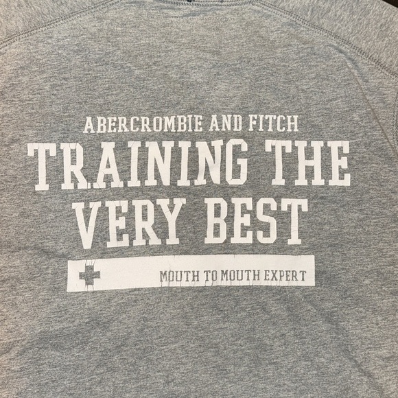 VTG Y2K A&F Men’s Abercrombie & Fitch Gray Athletic Sleeveless Muscle Tank Shirt - Picture 15 of 16